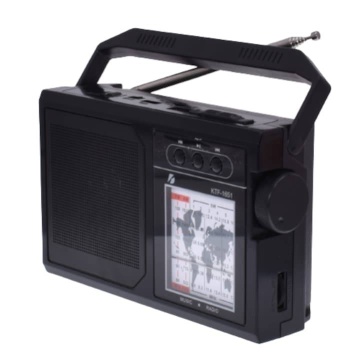 Radio cu Bluetooth, Portabil cu Panou Solar Rabatabil, Acumulator 18650, Cititor USB/TF, AM/FM/SW1-6, Lampa Led, Negru - Img 6