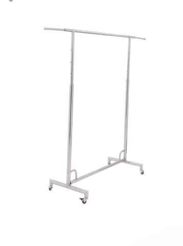 Stender din Metal, cu Roti, pentru imbracaminte, Lungime reglabila, calitate Inalta - Img 1