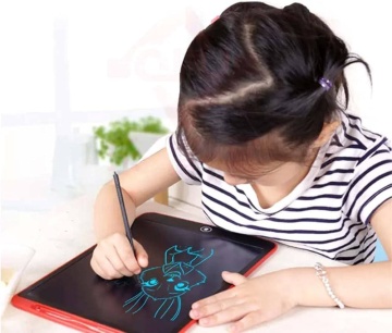 Tableta grafica pentru copii, Display de 12 inch, Buton de blocare si stergere a ecranului, Stilou, Conexiune Wireless, Waterproof, Dimensiuni 190 x 285 mm, Rosu - Img 1