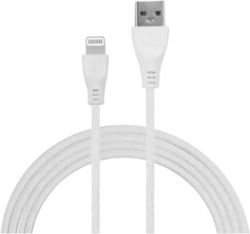 USB iPhone, Cablu de date si incarcare rapida, Charge sync, SX-50, Alb - Img 1