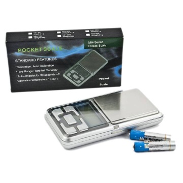Cantar de precizie de buzunar, Ideal pentru bijuterii, Display iluminat, 0,01-200 g, Argintiu - Img 2