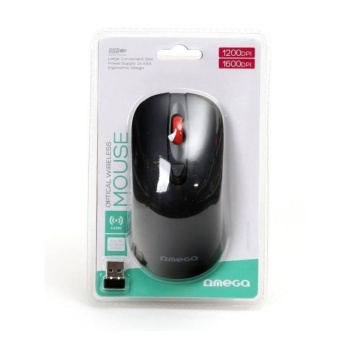 Mouse wireless Omega OM0520WB, 1200-1600 dpi, Conector USB 2.4GHz, Negru - Img 5