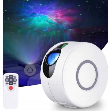Proiector led de stele 3D, Aurora, Telecomanda, Alimentare prin cablu, Multicolor - Img 2