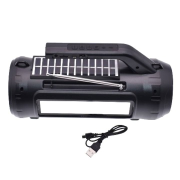 Radio portabil cu Bluetooth, Lanterna, Incarcare Solara, Albastru - Img 7