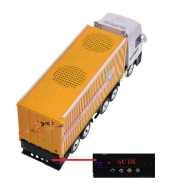 Boxa portabila in forma de camion, cu bluetooth Music Express, cititor Mp3, Usb/TF, Aux, Radio Fm, 10W, Galben - Img 3