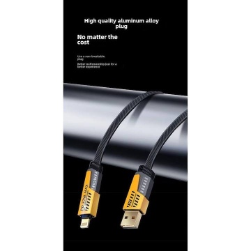 Cablu date 4 in 1 Android, Apple, USB-A to Type-C Selani 27W, Perfomant pentru încărcare rapida, Negru - Img 4