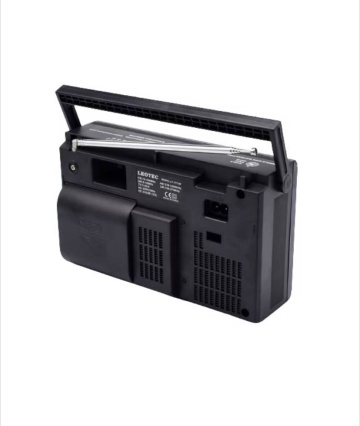 Radio Portabil, 5 benzi, LEOTEC LT-317LW, Retro, Negru - Img 4