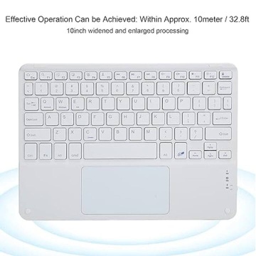 Tastatura Wireless Selani pentru Telefoane și Tablete, Dimensiune 24 x 17 cm Ultra-subtire, Fara fir, Alb - Img 2