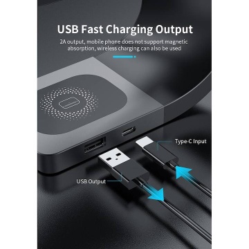 Kit de încărcat telefon ceas căști wireless fast charge 3 in 1, 15W, pentru telefon, Apple Watch, Airpods, Alb - Img 4