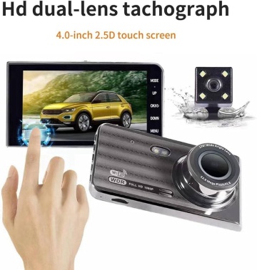 Camera auto DVR, 1080p, G-senzor, Unghi de filmare 170 grade, Gri - Img 4