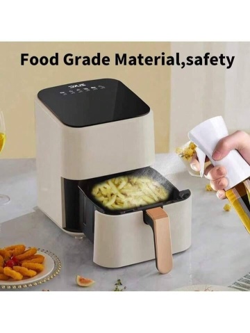 Pulverizator Profesional din sticla pentru Ulei, Otet sau alte lichide, Reincarcabile, Multifunctionale, Capacitatea 230 ml Material Sticla si PVC, Alb - Img 5