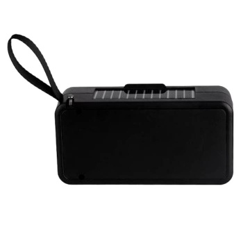 Boxa portabila, Radio, Incarcare solara, Bluetooth, Lanterna, USB, Card, AUX, Albastru - Img 2