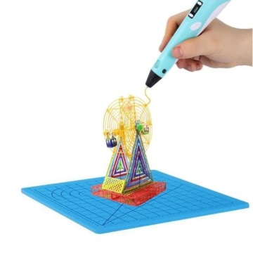 Creion imprimare 3D, Pix desen grafic cu 100 metri, Filamente incluse, Albastru - Img 4