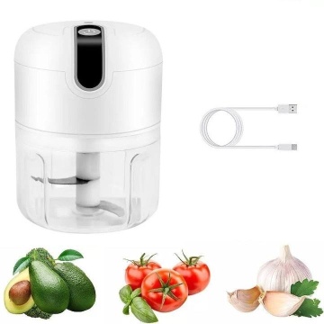 Mini tocator electric wireless, Incarcare USB, 250 ml, Alb - Img 3