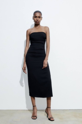 Rochie midi mulata Chloe, Negru - Img 1