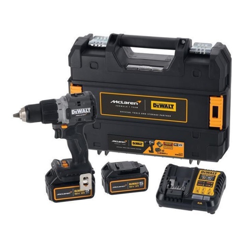 Masina de gaurit/insurubat cu percutie, 18V, 2 x 5.0Ah Li-Ion, 90 Nm, Dewalt McLaren Limited Edition tip DCD85MP2T-QW