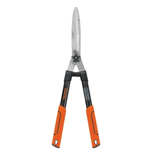 Foarfeca profesionala pentru gard viu cu lama zimtata si tais reglabil, L 60 cm - Truper
