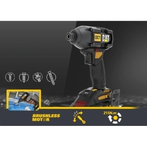 Masina de insurubat cu impact CAT, 18V, 215 NM, (fara perii) 2X2AH cu incarcator si valiza, Model DX71 - Img 2