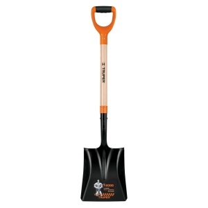 Lopata lata cu coada scurta din lemn si maner D - Comfort Grip, L 111 cm Truper
