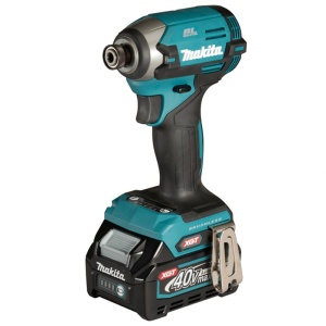 Masina de insurubat cu impact si acumulatori Li-Ion XGT 40 V 2x2.0Ah, 210 Nm, hex. 1/4", Makita TD003GA201 - Img 1