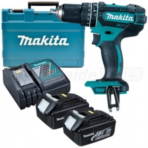 Masina de gaurit si insurubat cu 2 acumulatori 18V 3Ah, BRUSHLESS, tip DHP482RFE