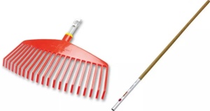 Greblă frunze plastic WOLF-Garten UI-M cu coadă ZM140, 42cm