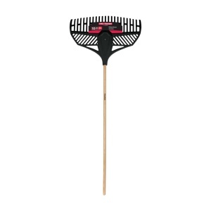 Grebla pentru frunze din plastic, latime 58 cm, cu coada de lemn de 122 cm, Truper
