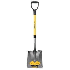 Lopata dreptunghiulara cu coada scurta din fibra de sticla si maner d, l 103 cm Truper