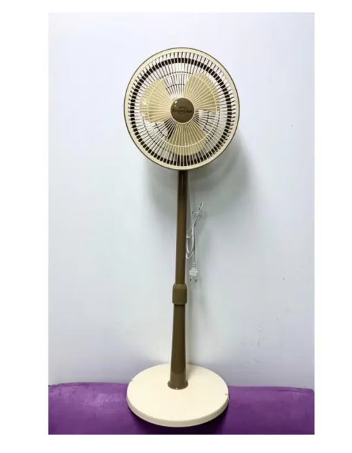 Ventilator extensibil pliabil Razo,Suport Podea, Silentios, 25W, oscilatoriu, Adiere super fina, Alb/Maro - Img 6