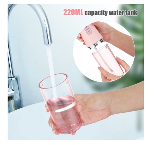 Irigator Oral Portabil DentaFresh USB , 4 capete de curățare , 220 ml - Img 4