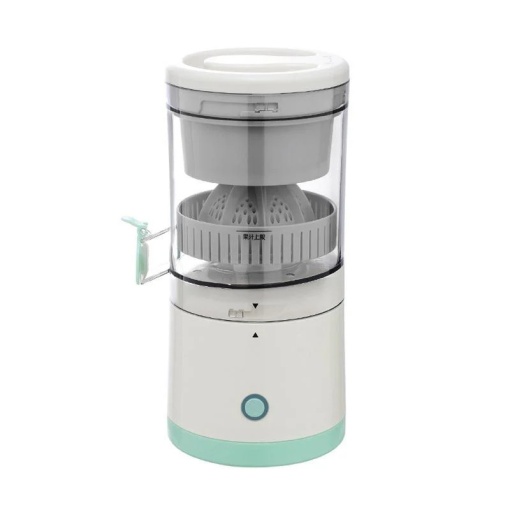 Storcator Electric Portabil pentru fructe si legume Razo JuicePro Go, incarcare USB, 45 W, Alb-Turcoaz - Img 3