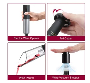 Set Premium Tirbușon Electric Reîncărcabil 4-in-1 pentru Sticle de Vin - Img 6