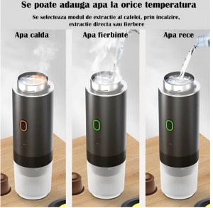 ESPRESSOR PORTABIL RAZO COMPATIBIL CU CAPSULE NESPRESSO, CAPSULE DOLCE GUSTO, CAFEA MACINATA, MOD INCALZIRE RAPID APA SAU CAFEA RECE, INCARCARE USB TYPE C - Img 6