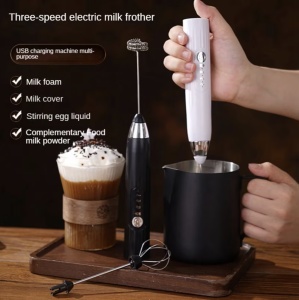 Mixer pentru frappe cu acumulator incorporat + 2 teluri - Img 5