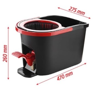 Mop Razo cu Galeată cu Pedală pentru Stoarcere, 16L - Img 2