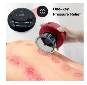 Aparat electric de Masaj Profesional tip Ventuză RAZO Anticelulitic 2 Nivele de Putere, Control al Temperaturii 38-50°C, Incarcare Type-C, Ecran Tactil, Autonomie Extinsa, Detoxifiere, Stimulare Colagen, Imbunatatire Circulatie, Terapie Cupping, CA - Img 2