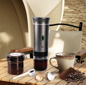 ESPRESSOR PORTABIL RAZO COMPATIBIL CU CAPSULE NESPRESSO, CAPSULE DOLCE GUSTO, CAFEA MACINATA, MOD INCALZIRE RAPID APA SAU CAFEA RECE, INCARCARE USB TYPE C