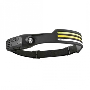 Lanterna de Cap Profesională LED cu 3 Benzi XPE COB, 1000 Lumeni, Acumulator 1200mAh