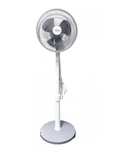 Ventilator extensibil pliabil Razo,Suport Podea, Silentios, 25W, oscilatoriu, Adiere super fina, Alb/Maro - Img 2