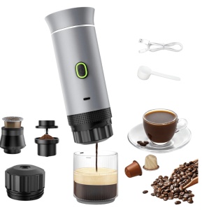 ESPRESSOR PORTABIL RAZO COMPATIBIL CU CAPSULE NESPRESSO, CAPSULE DOLCE GUSTO, CAFEA MACINATA, MOD INCALZIRE RAPID APA SAU CAFEA RECE, INCARCARE USB TYPE C - Img 3