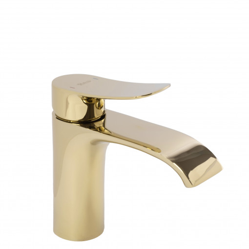 Baterie pentru lavoar Rea Dart gold negru low