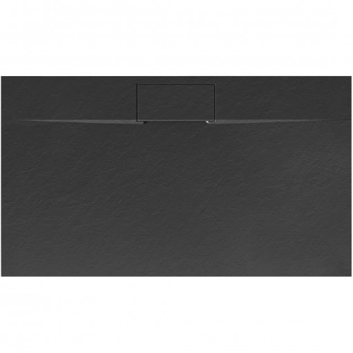 Cadita de dus Bazalt long negru 80x120