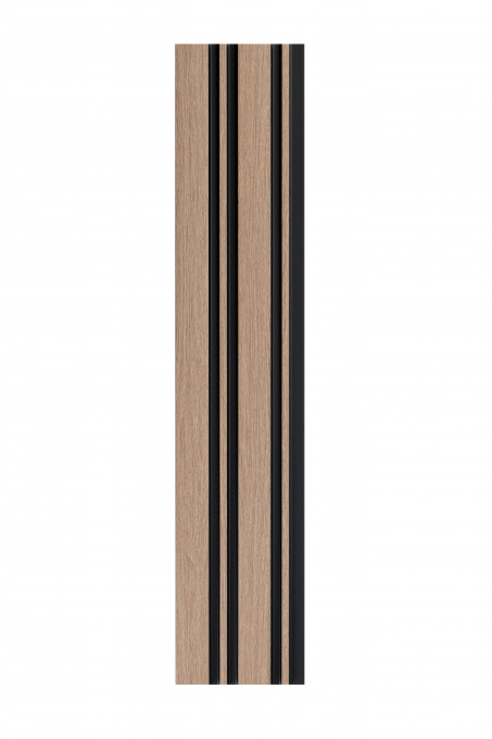 Profil dreapta pentru panou riflat 3D Milo, Oak Sonoma, 270x2.6cm, Lamelio
