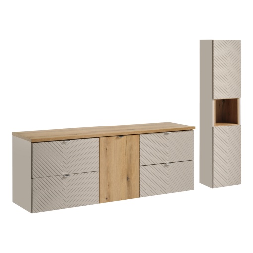 Set de mobilier 160cm cu blat si dulap inalt