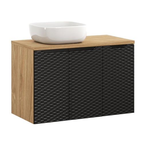 Set mobilier 90cm cu blat si lavoar blat Smile