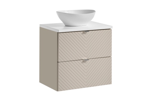 Set mobilier de 60 cm cu blat si lavoar Lola pe blat