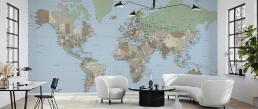 Tapet World Map Vintage, Photowall