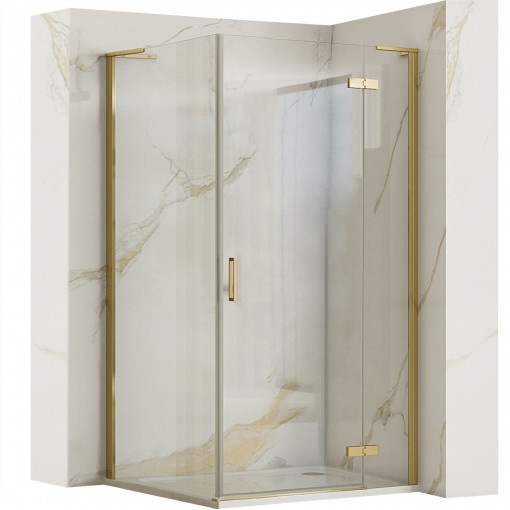 Cabina dus REA Hugo 100x90 Gold Brush