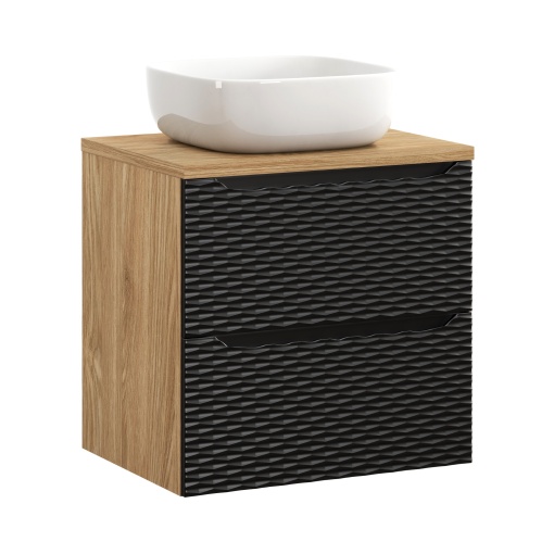 Set mobilier de 60 cm cu blat si lavoar blat Smile