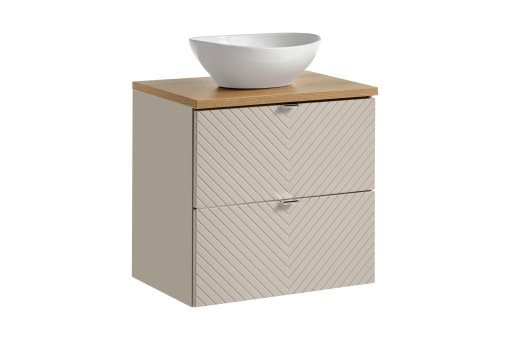 Set mobilier de 60 cm cu blat si lavoar Lola pe blat